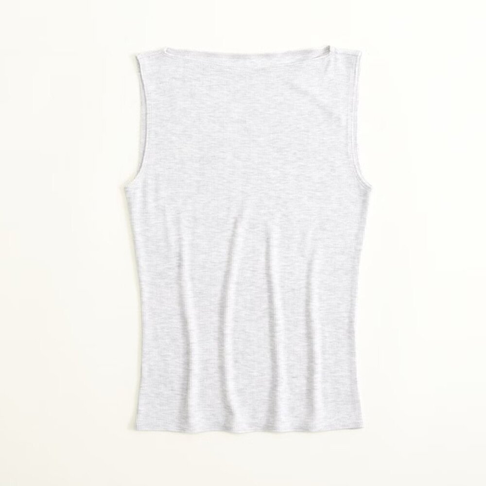 NWOT Abercrombie & Fitch Featherweight Rib Slash Top XXS
